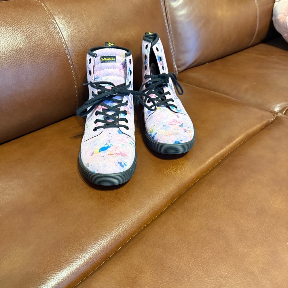 Dr. Martens Pink and Black Kids Sneakers
